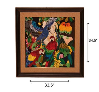Exotic Bird Art Frame | 2.90 ft × 2.80 ft