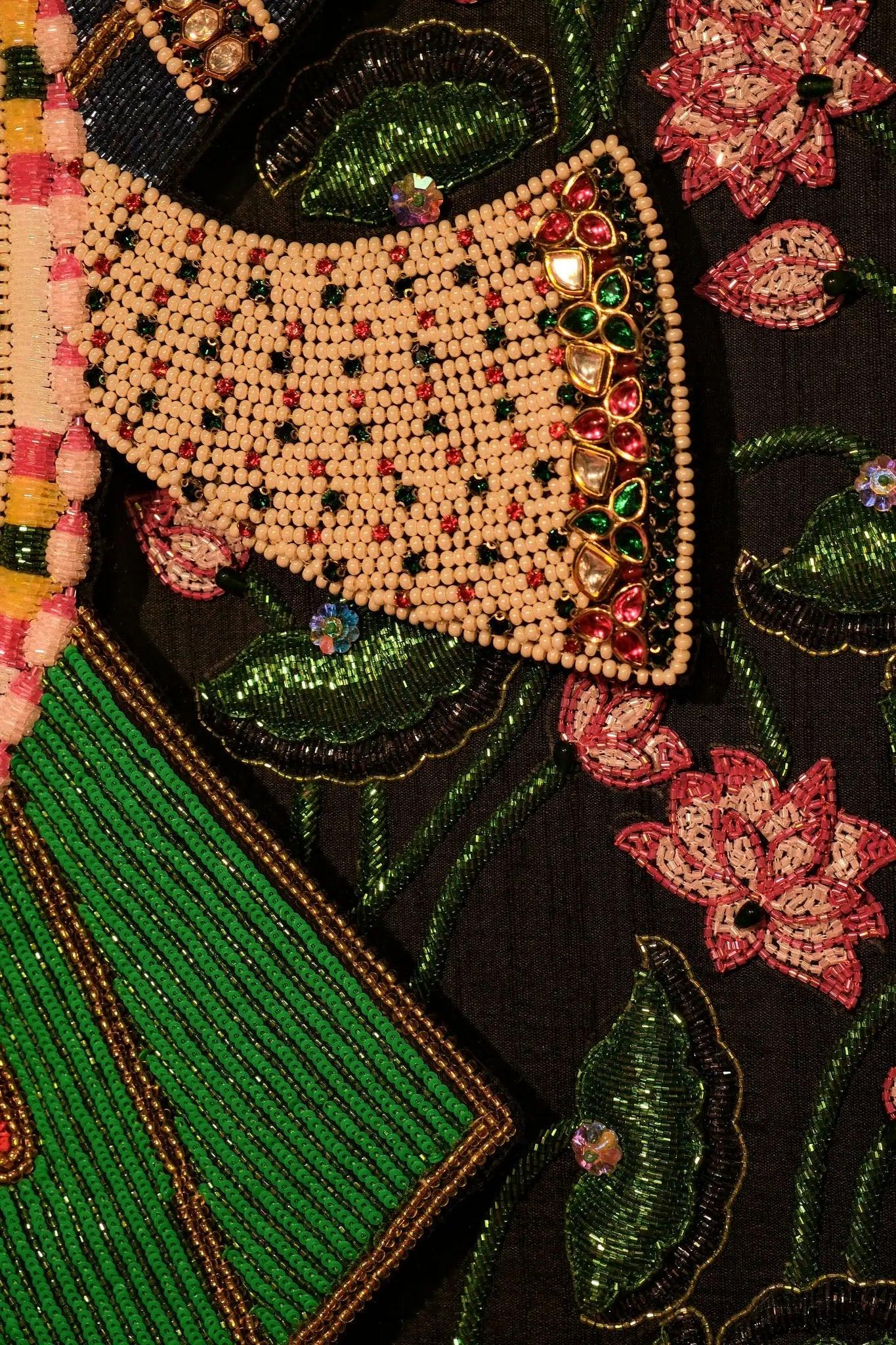 Shrinathji Embroidered Wall Art with Backlight - My Store