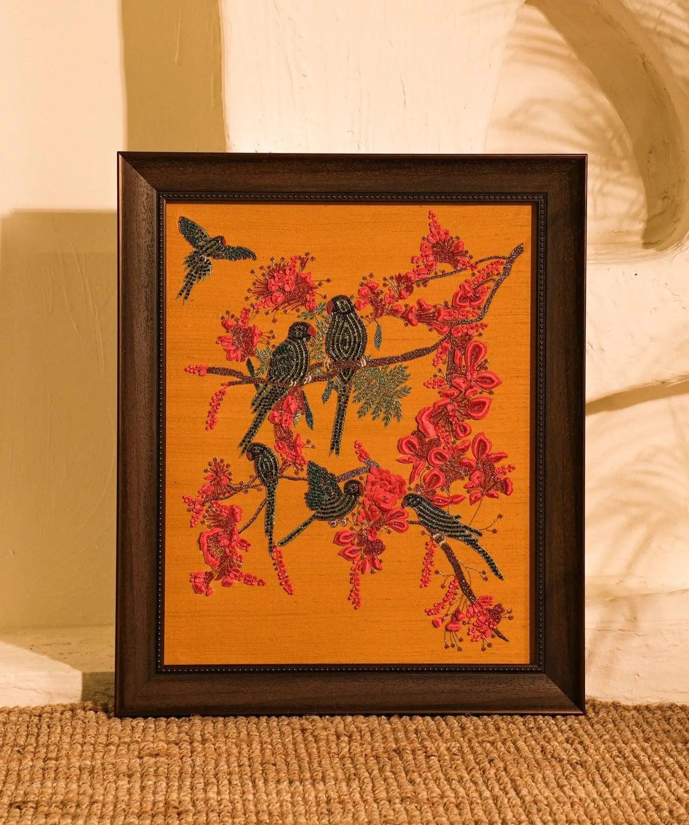Tropical Birds Embroidery Inspired by Autumn - My Store