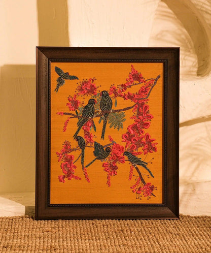 Tropical Birds Embroidery Inspired by Autumn - My Store