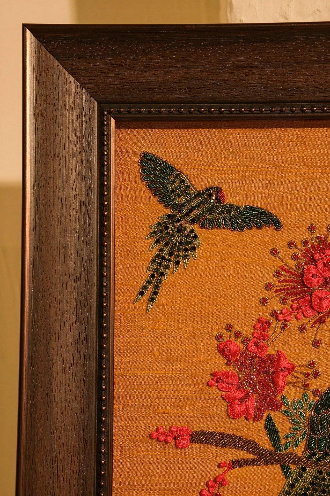 Tropical Birds Embroidery Inspired by Autumn - My Store