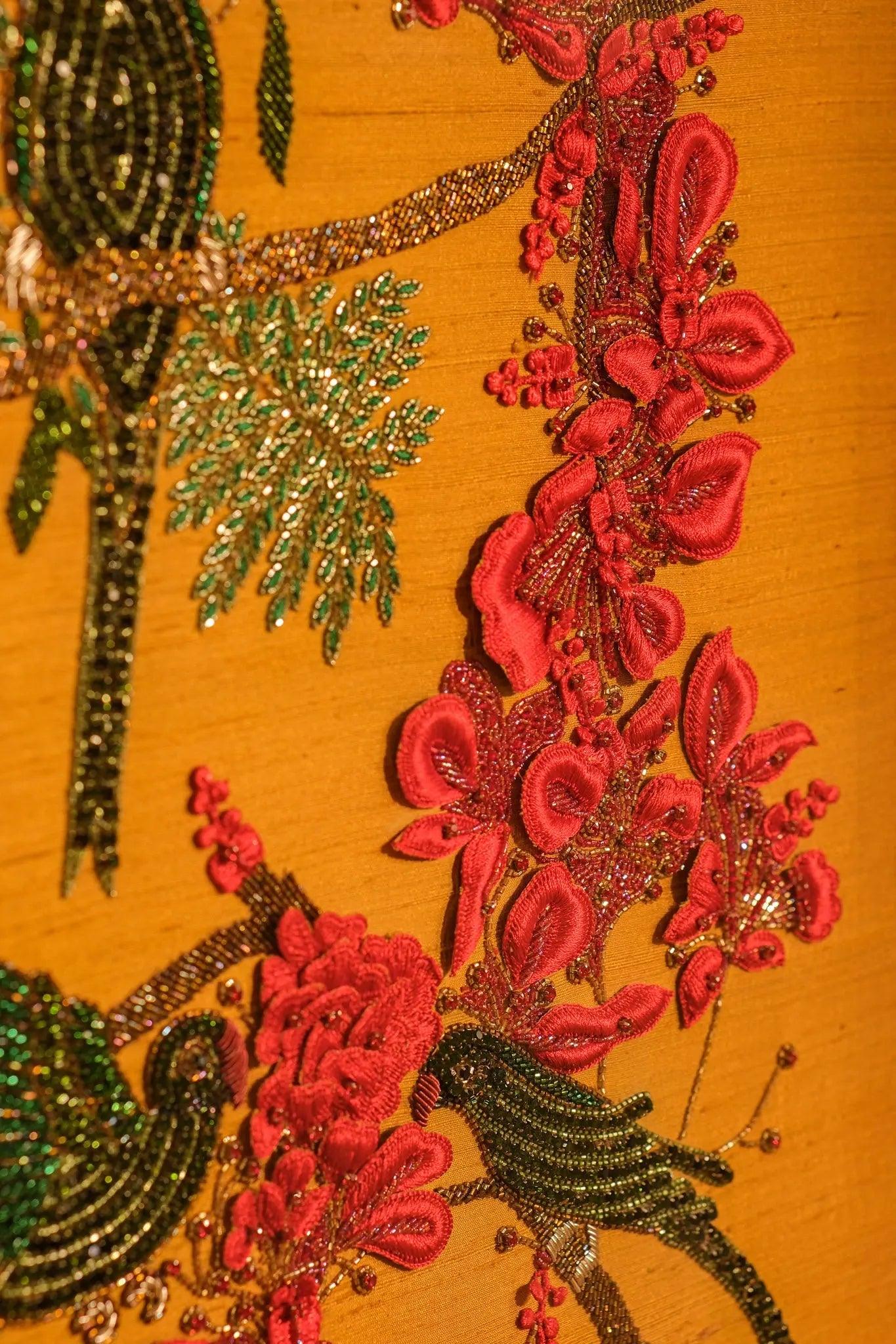 Tropical Birds Embroidery Inspired by Autumn - My Store
